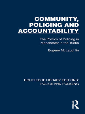 cover image of Community, Policing and Accountability